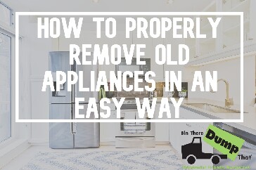 Removing old kitchen appliances